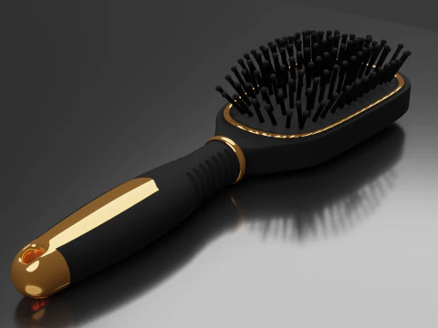 Hairbrush Highpoly hair brush 3D Model