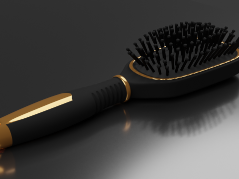 Hairbrush Highpoly hair brush Modello 3D