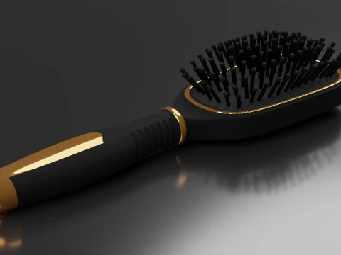 Hairbrush Highpoly hair brush 3D Model