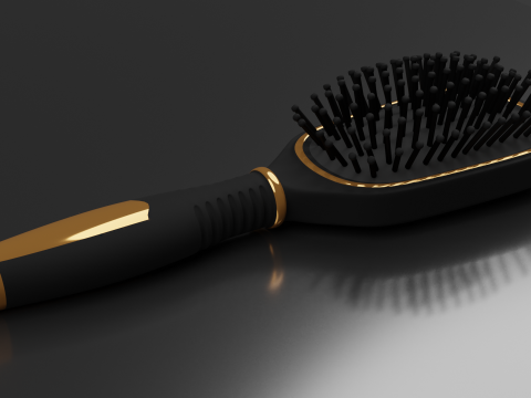 Hairbrush Highpoly hair brush Modello 3D