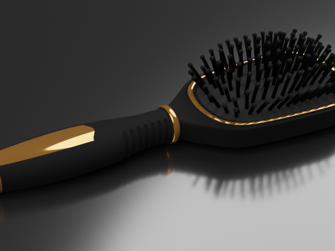 Hairbrush Highpoly hair brush Modello 3D