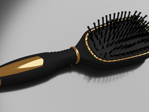 Hairbrush Highpoly hair brush Modello 3D