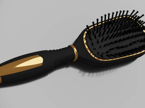 Hairbrush Highpoly hair brush 3D Model