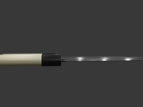 Japanese Knifes Kodeba Nakiri Santoku Sashimi 3D Model