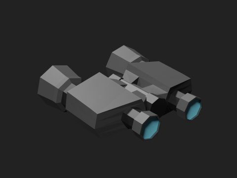 Lowpoly Binocular robot Modelo 3D