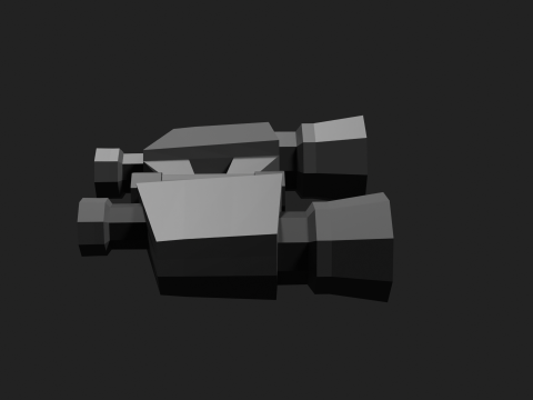 Lowpoly Binocular robot Modelo 3D