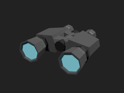 Lowpoly Binocular robot Modelo 3D