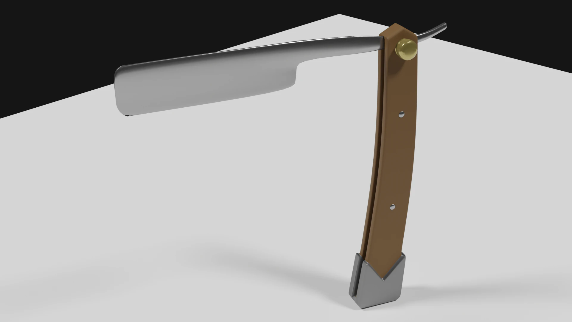 Highpoly Razorblade 3D Model .c4d .max .obj .3ds .fbx .stl .blend 