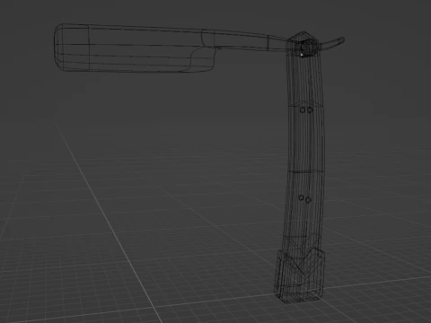 Highpoly Razorblade 3D Model