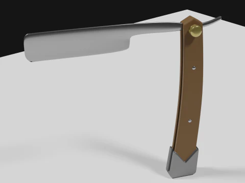 Highpoly Razorblade 3D Model