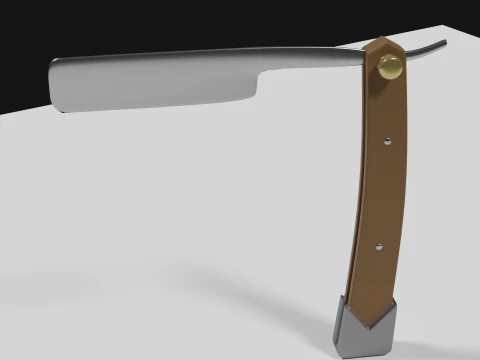 Highpoly Razorblade 3D Model