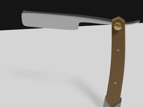 Highpoly Razorblade 3D Model
