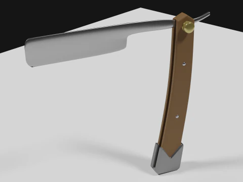 Highpoly Razorblade 3D Model