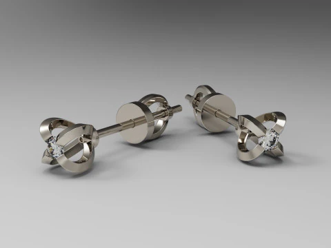 Серьга 3D Принт Модель