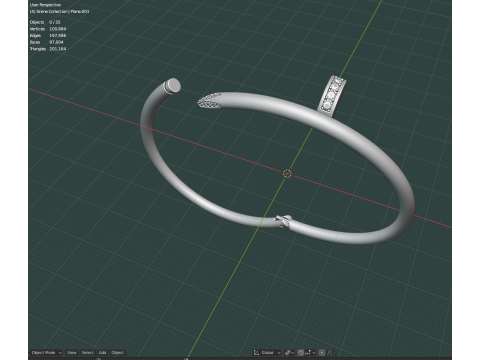 Bracelet nail 3D Print Model