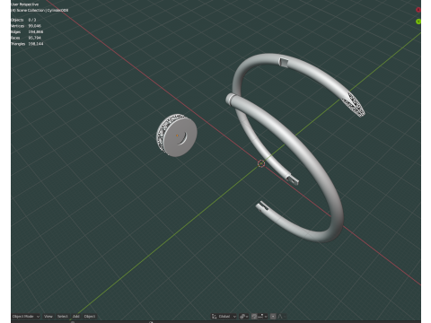 Bracelet nail 3D Print Model