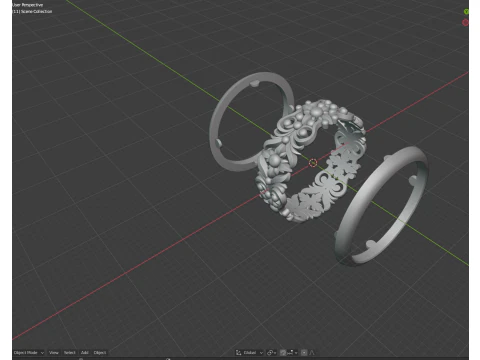 Wedding rings 18-20 3D Print Model
