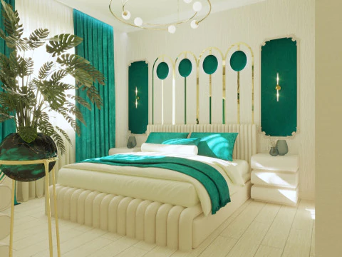 Letto progettato Modello 3D