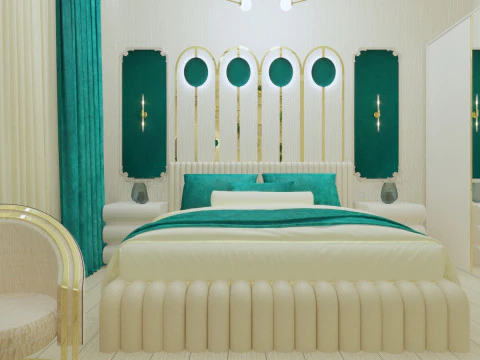 Designed bed 3D Model