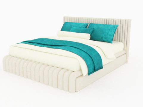 Designed bed 3D Model