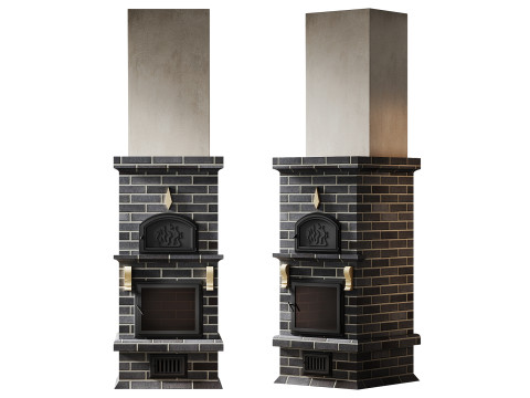 Wood fired stove Stove 01 Modello 3D