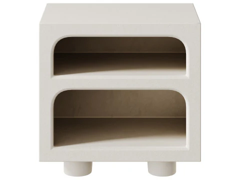 Teksturowana szafka nocna Bodhi firmy Impulse Import Model 3D