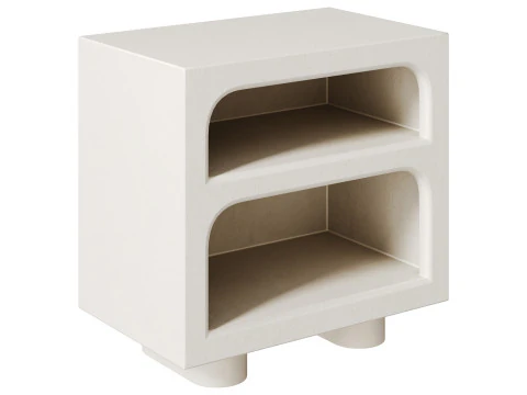 Bodhi Textured Bedside By Impulse Imports 3D Model