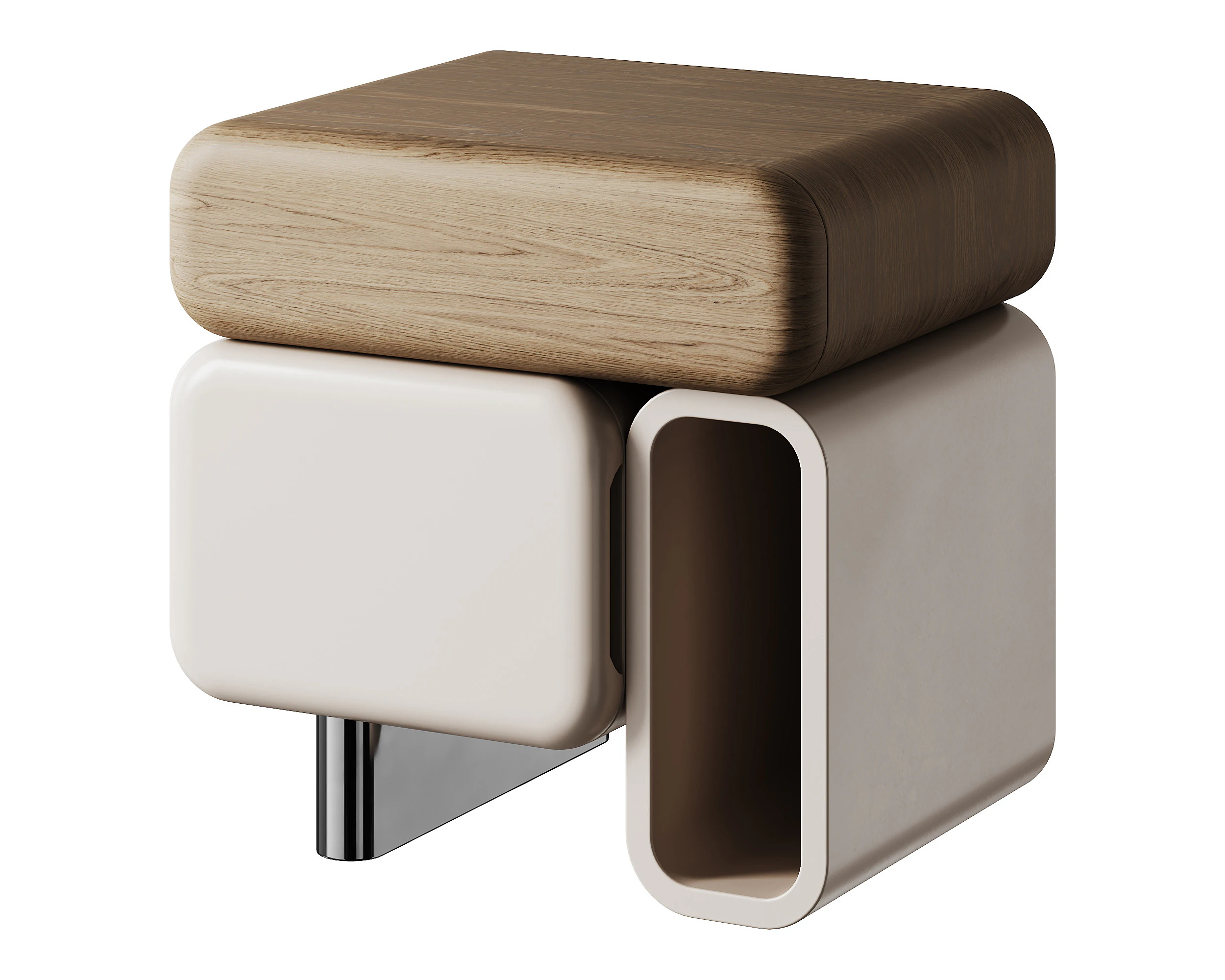 Violeta Modern Bedside Table By DC Concept 3D Model .c4d .max .obj .3ds .fbx .stl .blend 