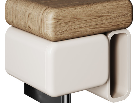 Violeta Modern Bedside Table By DC Concept Modello 3D