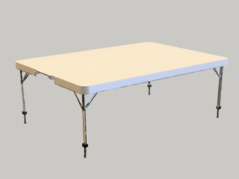 Folding banquet table 3D Model