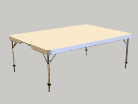 Table de banquet pliante Modèle 3D
