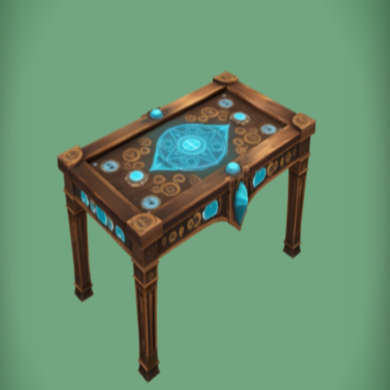 Magical glowing table 3D Model .c4d .max .obj .3ds .fbx .stl .blend 