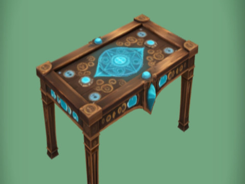 Magical glowing table 3D Model
