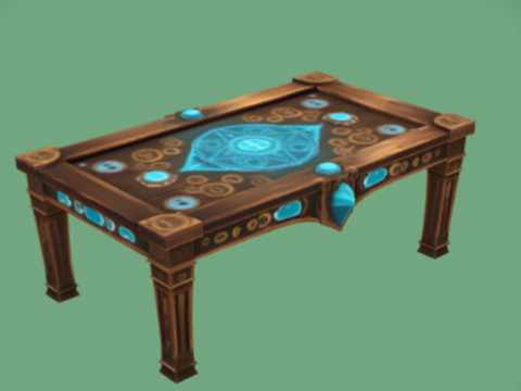 Magical glowing table 3D Model