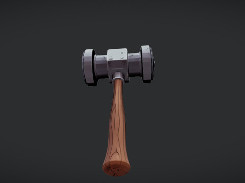 Cartoonstyle hammer Model 3D