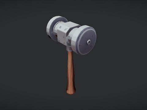 Cartoonstyle hammer Model 3D