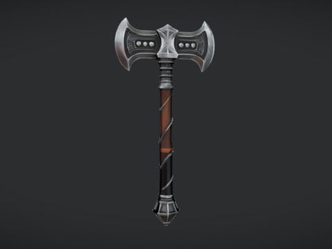 Decorative battle axe Modello 3D