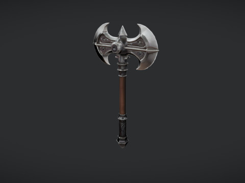 Decorative double-headed axe 3D-Modell