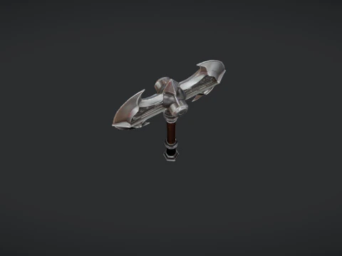Decorative double-headed axe 3D Model