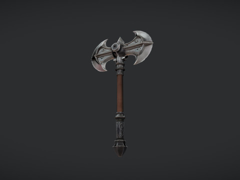 Decorative double-headed axe 3D-Modell