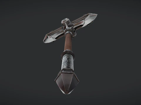 Decorative double-headed axe 3D Model