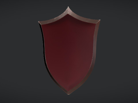 Decorative medieval shield 3D-Modell
