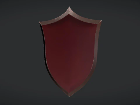 Decorative medieval shield 3D Model