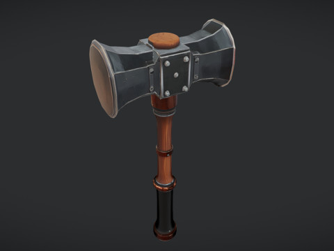 Double-headed hammer 3D मॉडल