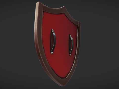 Ornate medieval shield 3D Model
