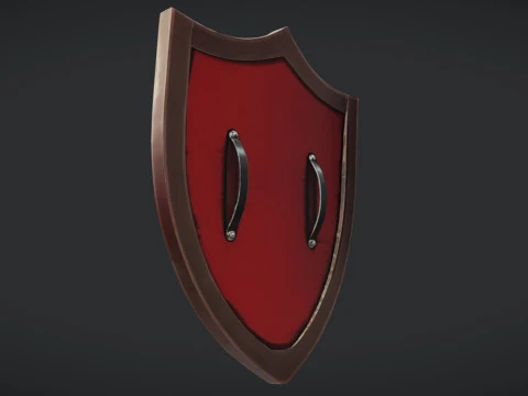 Ornate medieval shield 3D Model
