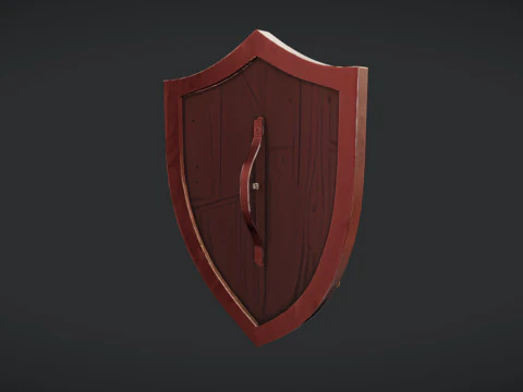 Shield with dragon emblem 3D Model
