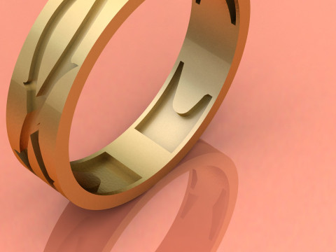 His and her rings matching rings 3D 模型