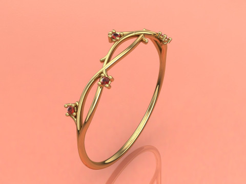 His and her rings matching rings 3D 模型