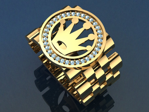 Cartie inspired ring - 3D printable - jewelry model 3D Model